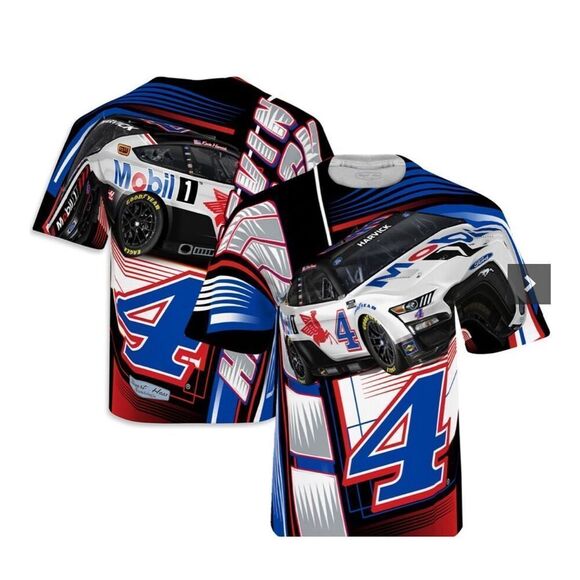 Stewart-Haas Racing Team Collection Kevin Harvick Youth Medium M White Mobil 1 S - Picture 1 of 5
